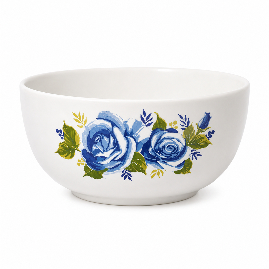 Mangkok Musli Bunga Korea Jepan Style — biru