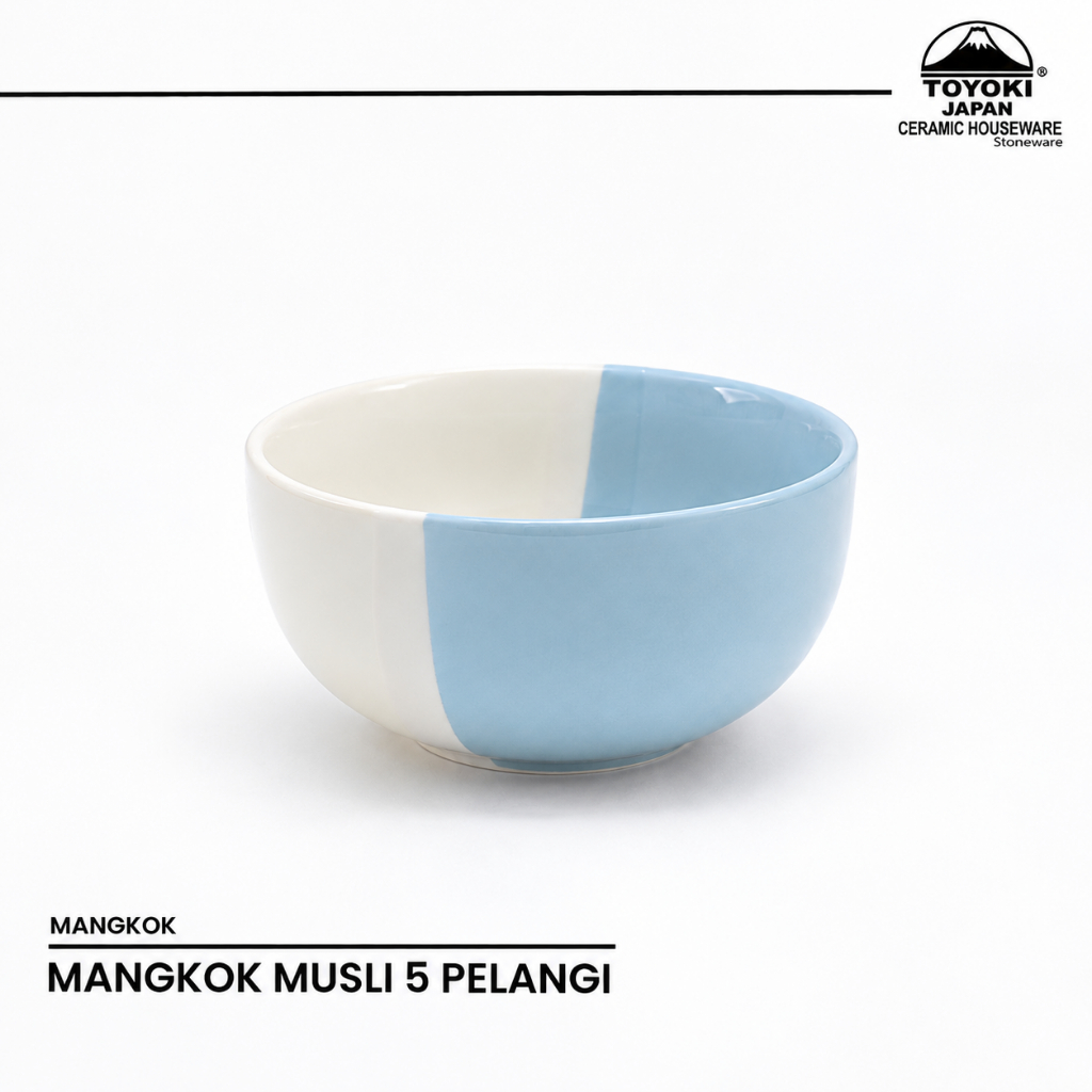 Mangkok Toyoki Musli — biru
