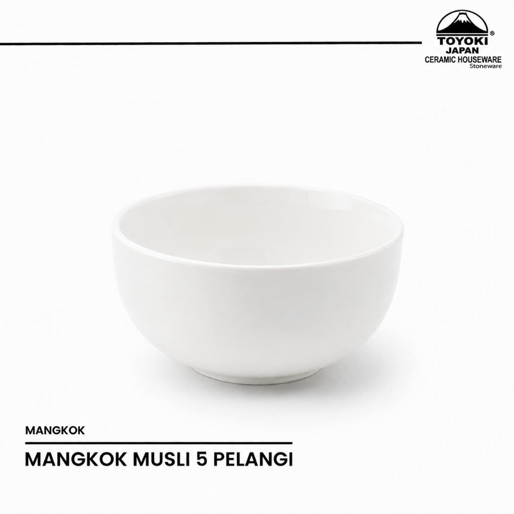 Mangkok Toyoki Musli — Putih